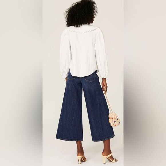 LoveShackFancy William Blouse Size Small - Picture 4 of 8